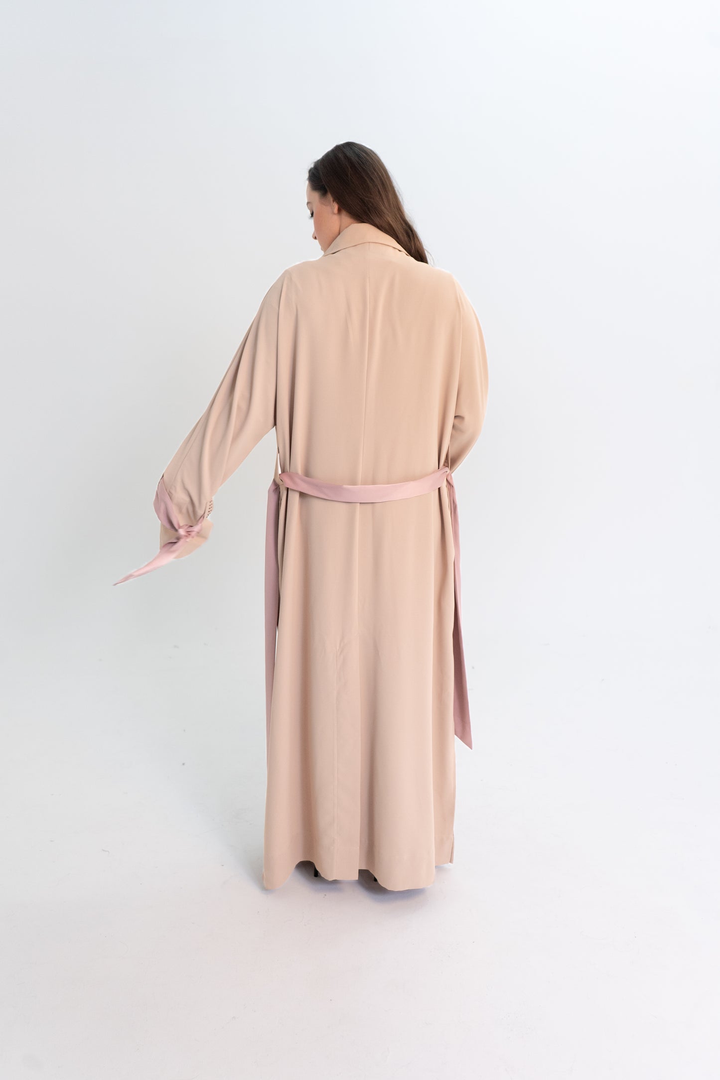 NYLA OPEN ABAYA WITH COLLAR - RIA Line Ltd