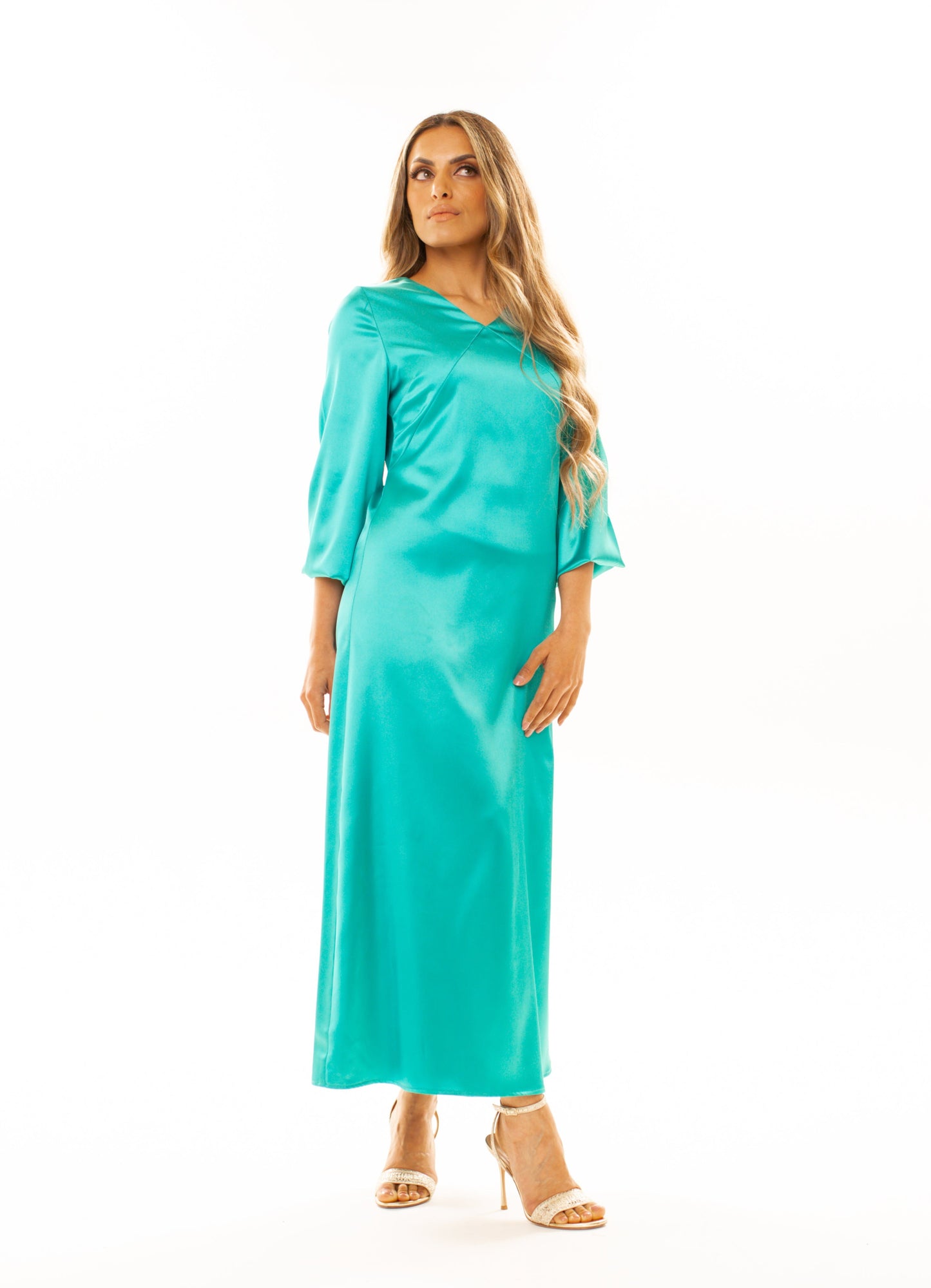 SANAA GREEN DRESS - RIA Line Ltd