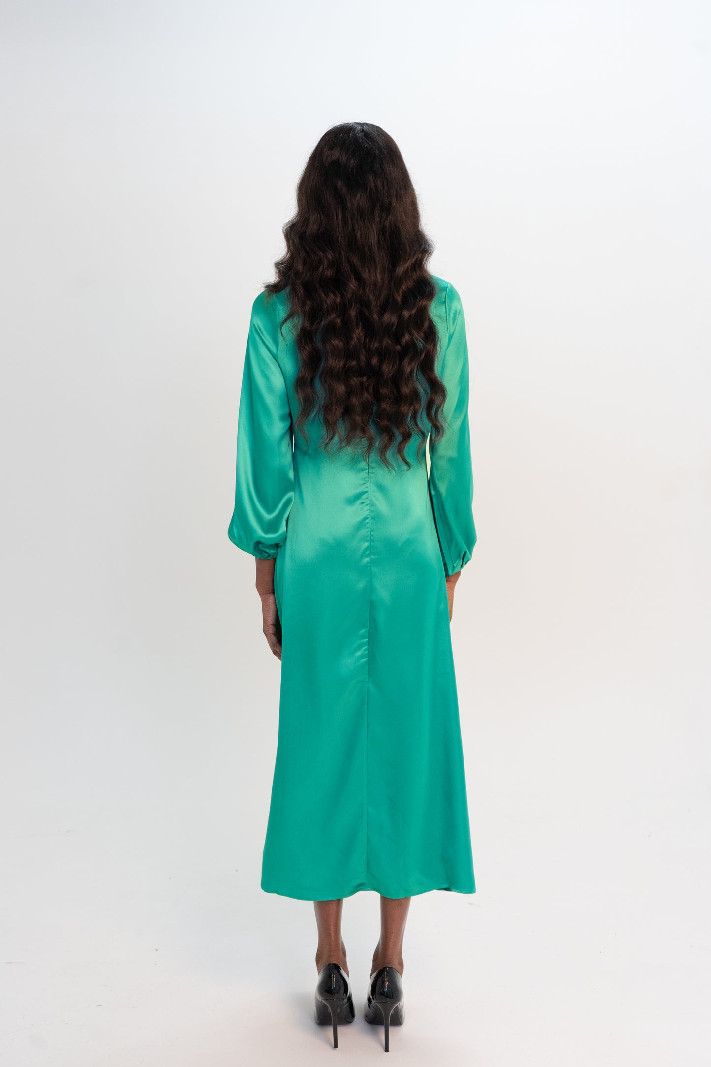 SANAA GREEN DRESS - RIA Line Ltd