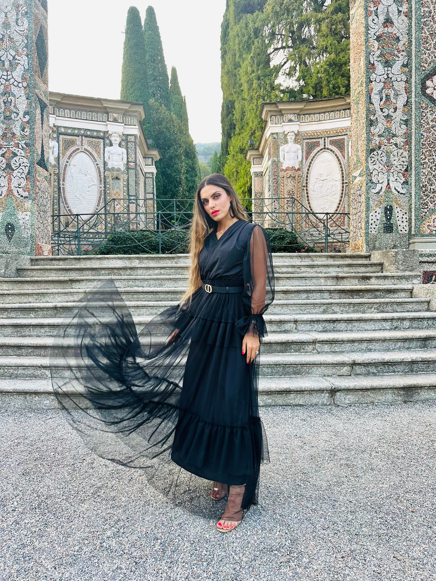 Black Maxi Tulle Dress - Sample Sale Collection - RIA Line Ltd