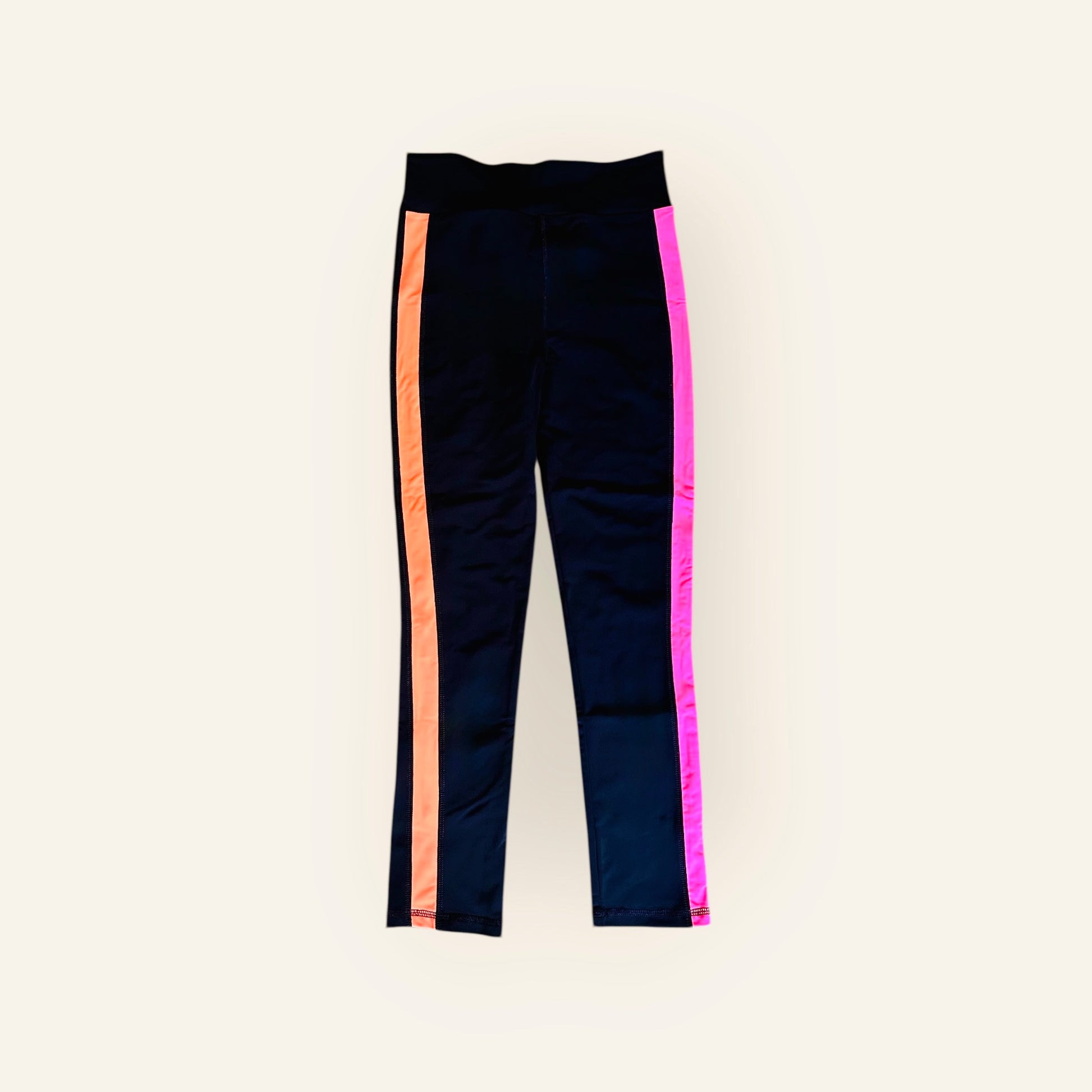 Crazy In Love Pink and Orange Swim Leggings - RIA Line Ltd