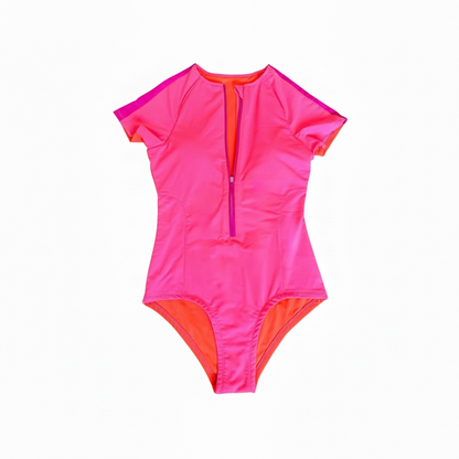 Crazy In Love Pink & Orange Swimsuit - RIA Line Ltd