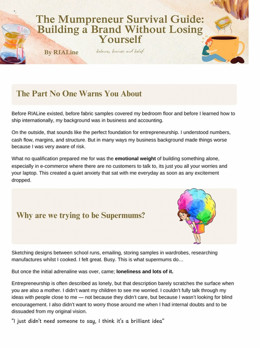 The Mumpreneur Survival Guide: Building a Brand Without Losing Yourself - RIA Line Ltd
