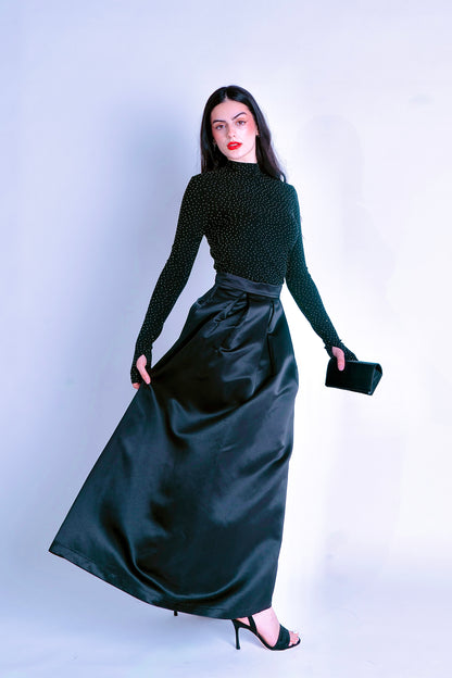 Zaynah Black Sparkly Top - RIA Line Ltd